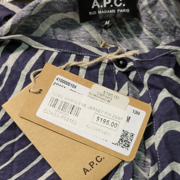 A.P.C. Long Sleeve Animal Print Fitted Dre… - Picture 9 of 11